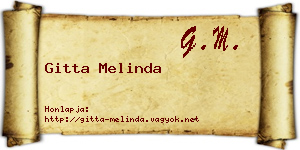 Gitta Melinda névjegykártya