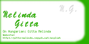 melinda gitta business card